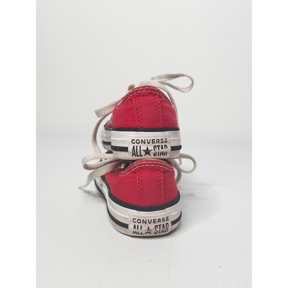 Kids Converse Chuck Taylor Low Top Sneakers Red Size 11 Kids Unisex Shoes - Picture 11 of 14